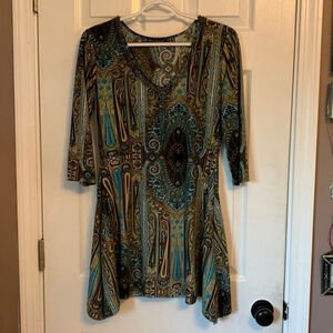 Mechant long shirt beaded medium multicolour